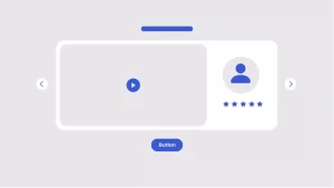 Testimonials swiper video